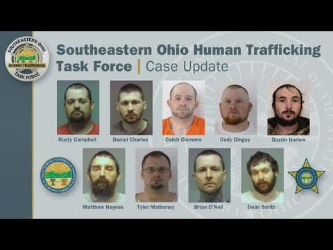 9 men indicted in southeast Ohio human trafficking case involving minors