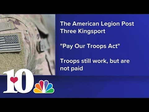 East TN group working with lawmakers to pass act paying troops if government shuts down
