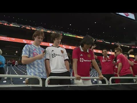 Fans geared up for Manchester United vs. Real Madrid at NRG Stadium
