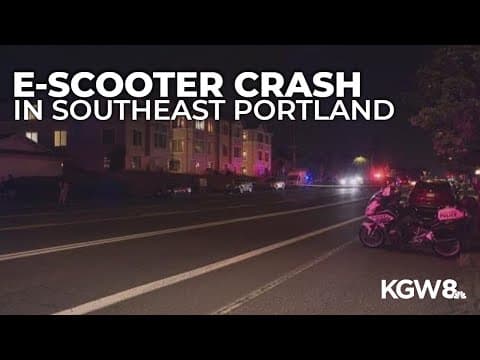 9-year-old boy on e-scooter critically injured in Southeast Portland crash