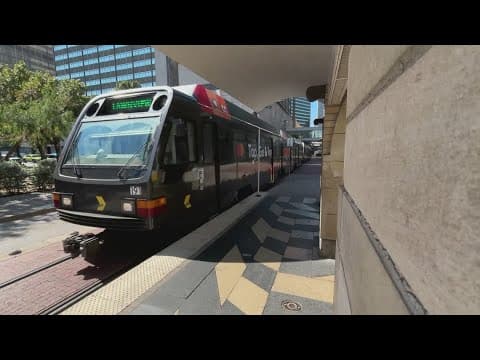 Passengers react as DART police continue search for latest shooting suspect