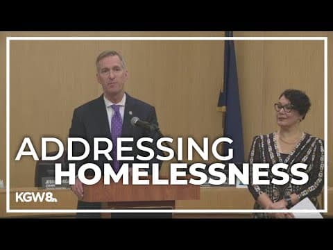Portland, Multnomah County leaders discuss new plans for addressing homelessness