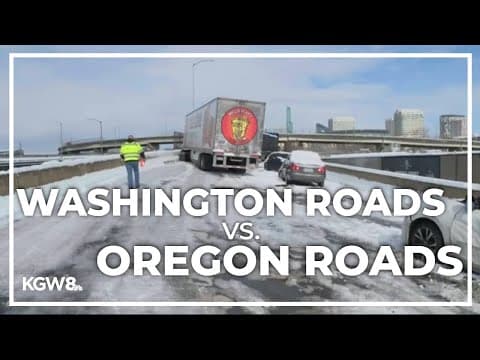 Difference between Oregon and Washington when it comes to clearing snowy roads
