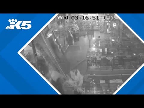 Surveillance video shows break in at Shawn Kemp's pot shop
