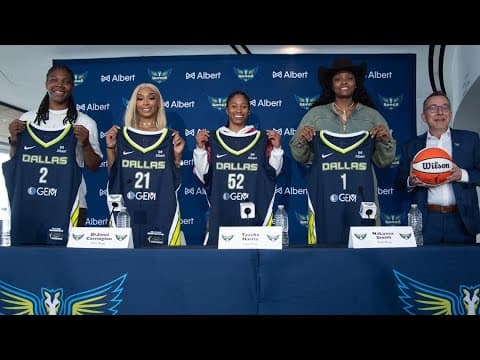 FULL PRESS CONFERENCE: Dallas Wings introduce four new players for 2025 season