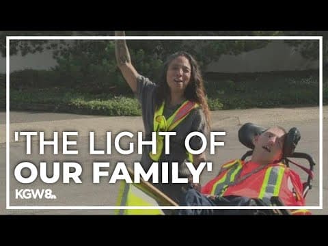 School crossing guard with cerebral palsy brightens Newberg community