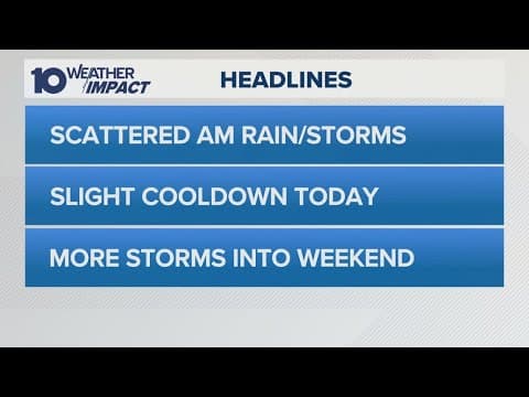 Columbus, Ohio weather forecast for July 18, 2025 | Scattered showers Friday morning