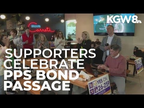 Supporters celebrate as PPS bond remains on track to pass