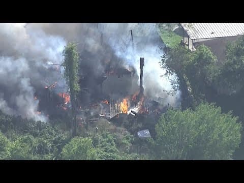 Raw video: Channelview home destroyed in large fire