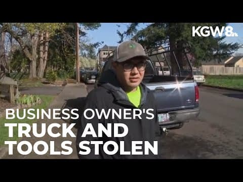 Gresham man who worked to build his own business finds his truck, tools stolen