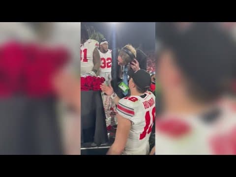 Rose Bowl clarifies why Will Howard was not let on the stage after Oregon game