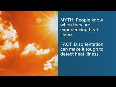 Dispelling heat illness myths as many in Houston area still without power from Hurricane Beryl