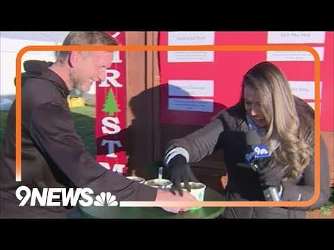 Previewing the food offerings at the Denver Christkindlmarket