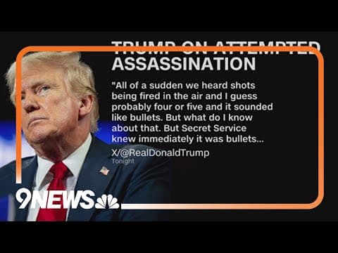Donald Trump speaks on new assassination attempt