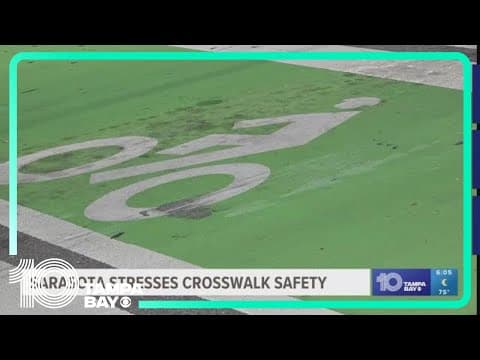 Sarasota police reminding residents to obey traffic laws, use crosswalks with new study