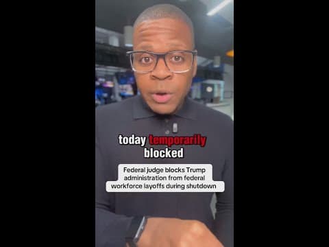 Judge blocks workforce reductions during shutdown