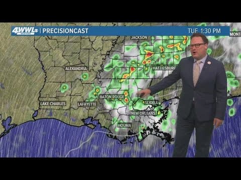 New Orleans 10pm Weather: Scattered showers Tuesday
