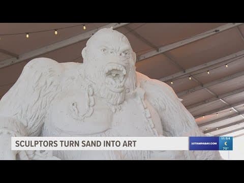 Sculptors turn sand into art on Clearwater Beach