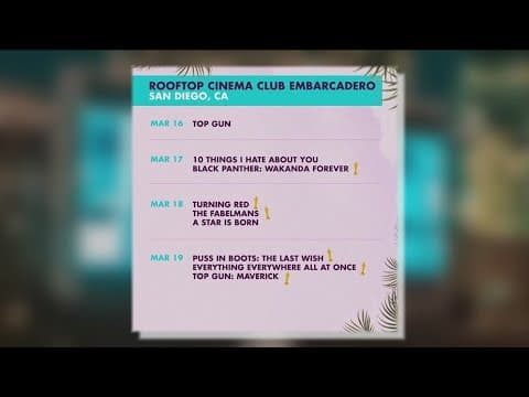 The Rooftop Cinema Club returns to the Embarcadero