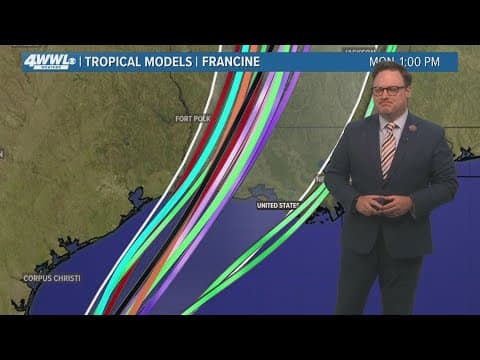 Monday 5PM Tropical Update: Tracking TS Francine ahead of projected landfall