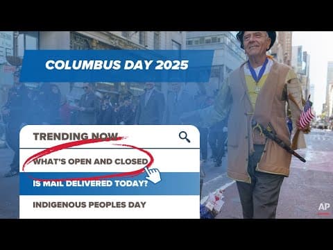 Columbus Day 2025 | What's open? Banks, mail, stores and more