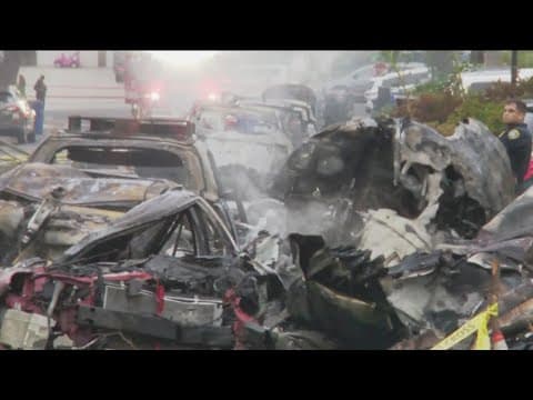 Small plane crashes into San Diego neighborhood, setting home and cars on fire