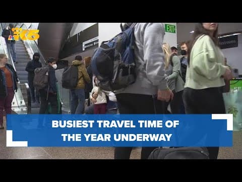 Travelers urged to be prepared when traveling through busy SEA airport or snowy mountain passes