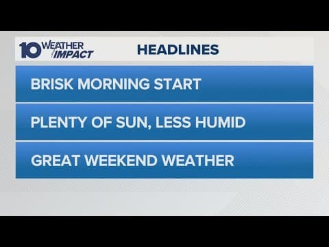 Columbus, Ohio weather forecast for Aug. 1, 2025 | Brisk start into beautiful weekend weather