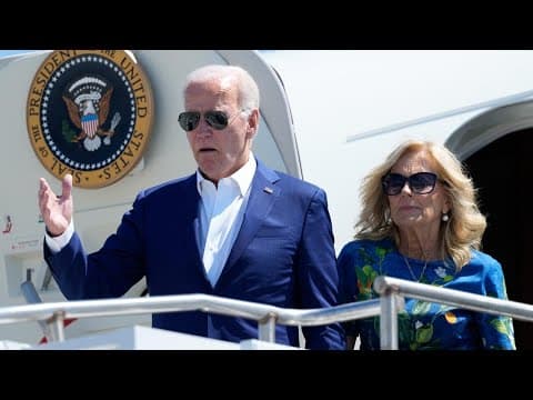 President Joe Biden arrives in New Orleans