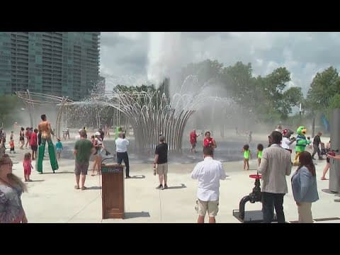 Renovated Scioto Mile Fountain reopens to the public