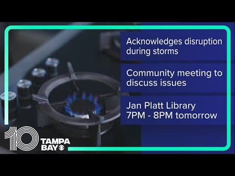 TECO People's Gas acknowledges disruptions during Helene