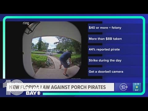 New Florida law increases penalties for porch pirates