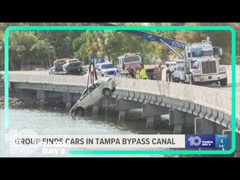 Cars pulled from bypass canal near Tampa