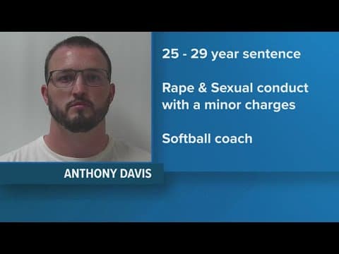 Softball coach in Union County sentenced for rape, sexual conduct with a minor