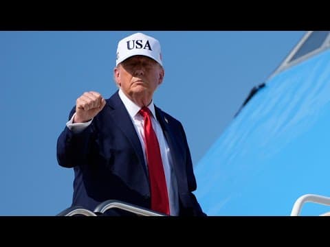 President Donald Trump leaves for Texas to tour devastating flooding in Hill Country