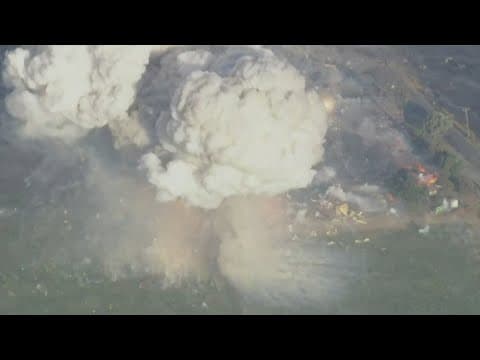 Seven people are missing after fire, explosion at a California fireworks facility