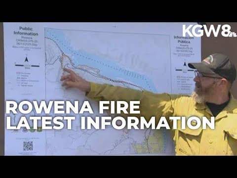 Fire officials give latest update on Rowena Fire near The Dalles