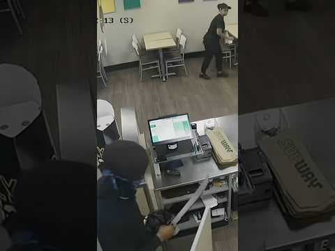 Man armed with machete steals cash register from Subway