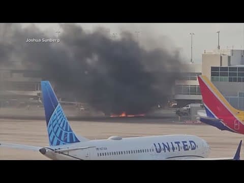 Denver plane fire: Passengers describe flames, smoke and the evacuation