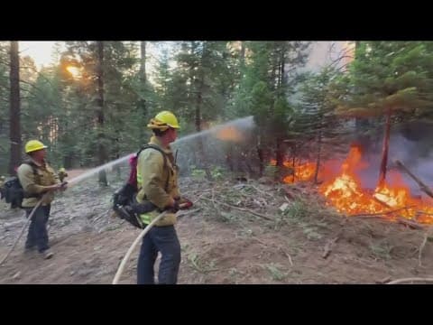 Chula Vista Fire Department helps to fight Park Fire