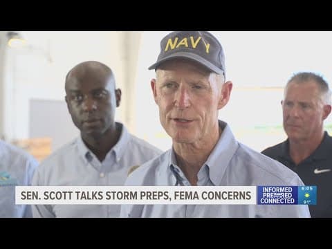 Sen. Rick Scott urges hurricane preparations, dismisses concerns over FEMA readiness