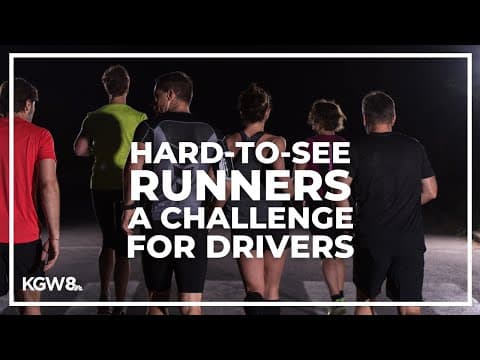 Runners, walkers in dark clothing pose challenge for drivers, especially in winter