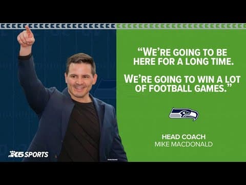 WATCH: Seahawks introduce Mike Macdonald as new head coach
