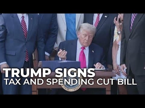 Trump signs tax cut, spending bill into law at Fourth of July ceremony
