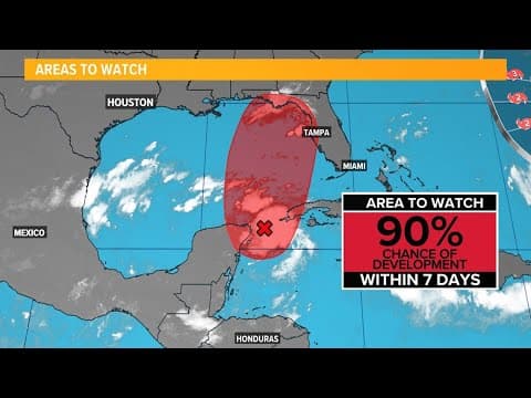 Tropical update: Tracking Invest 93-L as it tries to move into the Gulf of Mexico