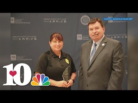 Sevierville police officer recognized as Child Passenger Safety Instructor of the Year