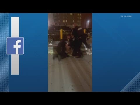 Police respond to viral video showing officer tackle, shoot man with launcher in downtown Indy