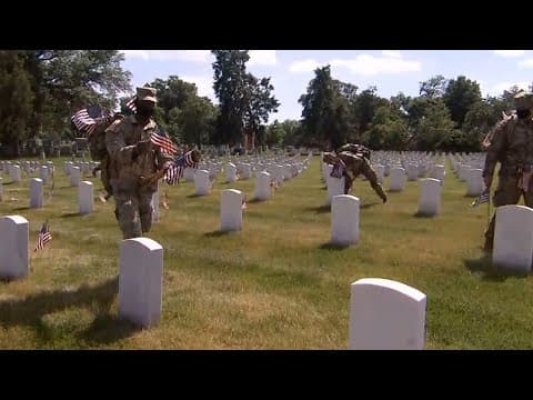 LIVE: President Trump speaks at Memorial Day wreath laying ceremony at Arlington National Cemetery