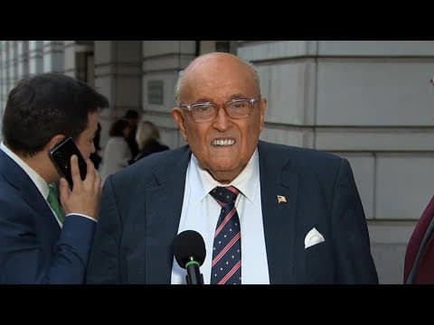 Rudy Giuliani responds after federal judge holds him in contempt of court (Jan. 10, 2025)