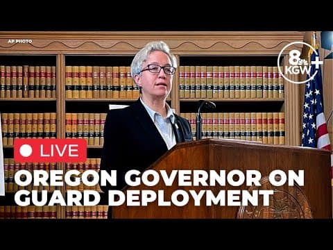 Watch Live: Oregon governor speaks after opposing Trump over use of National Guard in Los Angeles